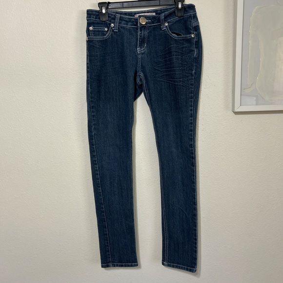 brooklyn girl Denim - Brooklyn Girl Y2K Low Rise Skinny Jeans Grommet Pocket Detail Juniors Size 7
